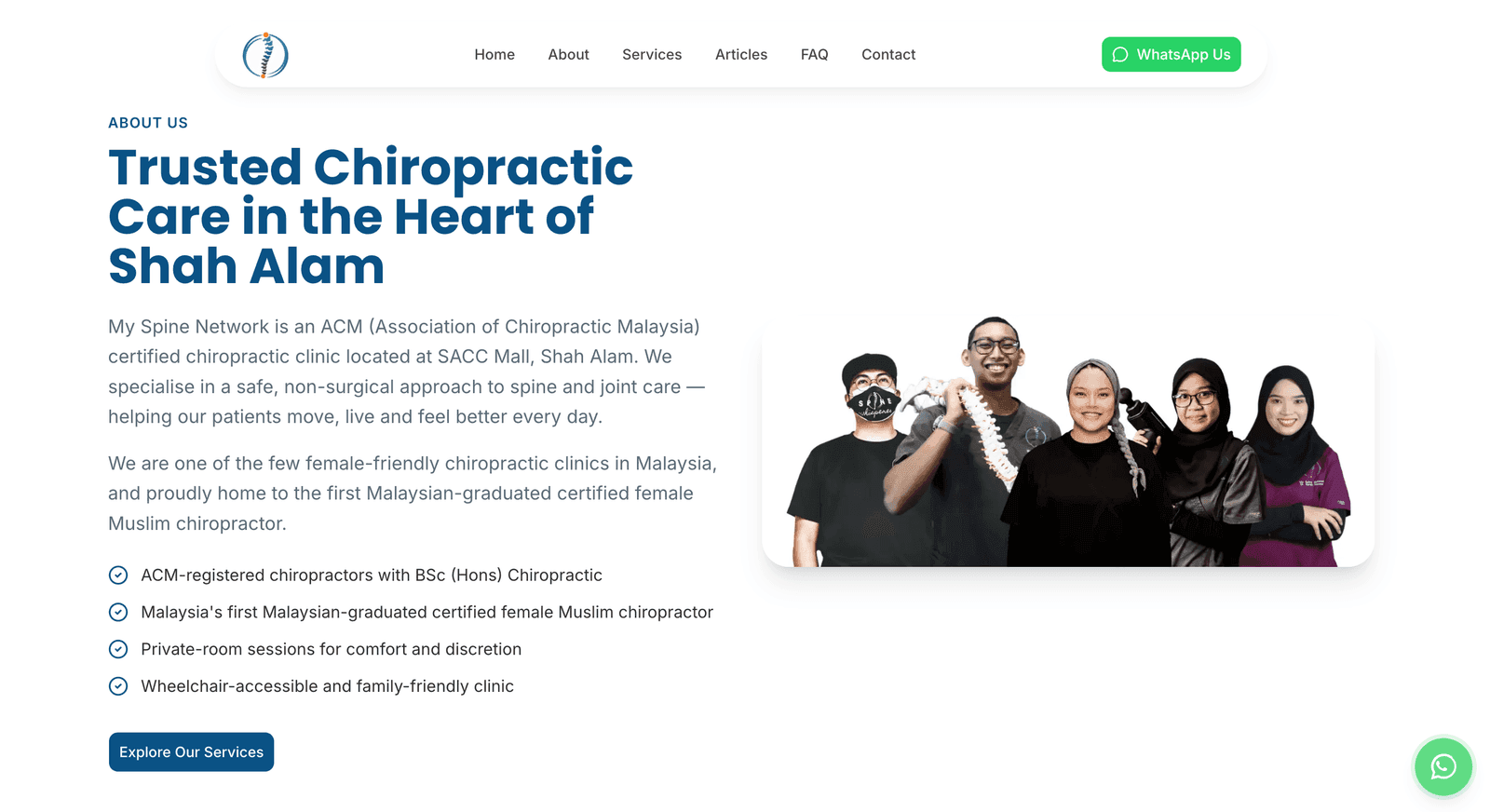 Website screenshot