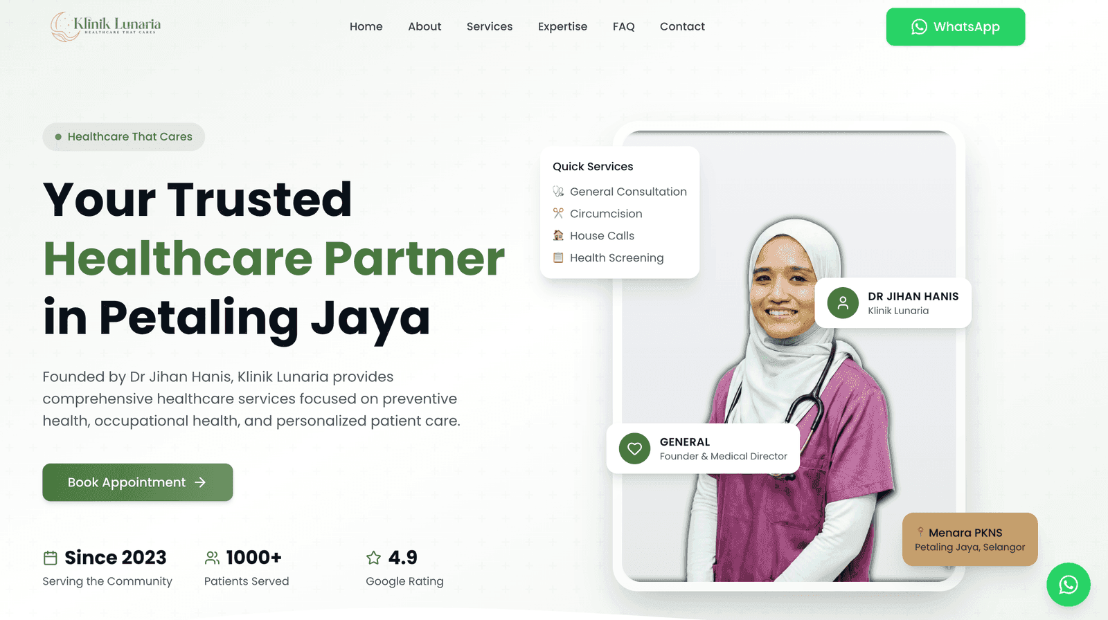 Website screenshot