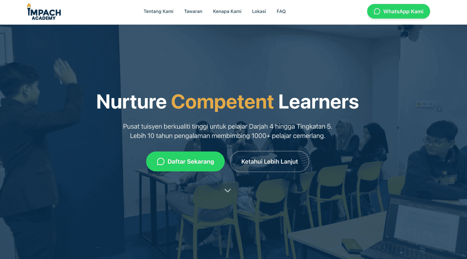 Website screenshot