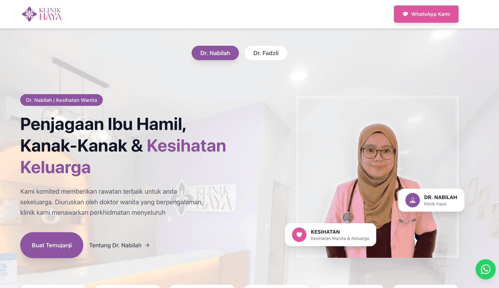 Website screenshot
