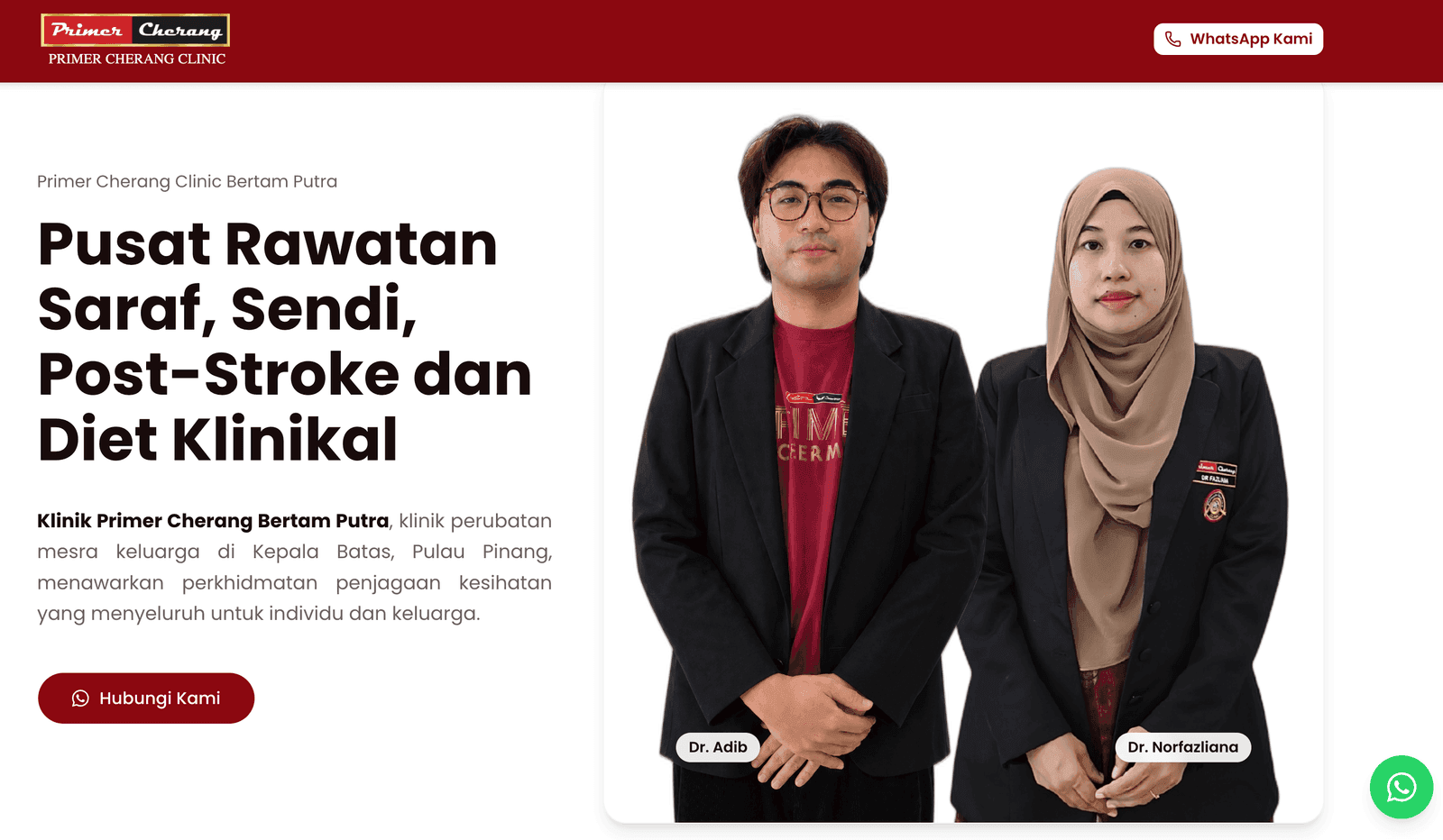 Website screenshot