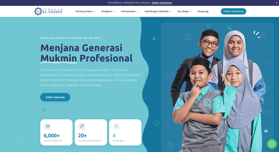 Website screenshot