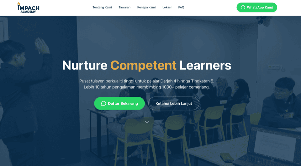 Website screenshot